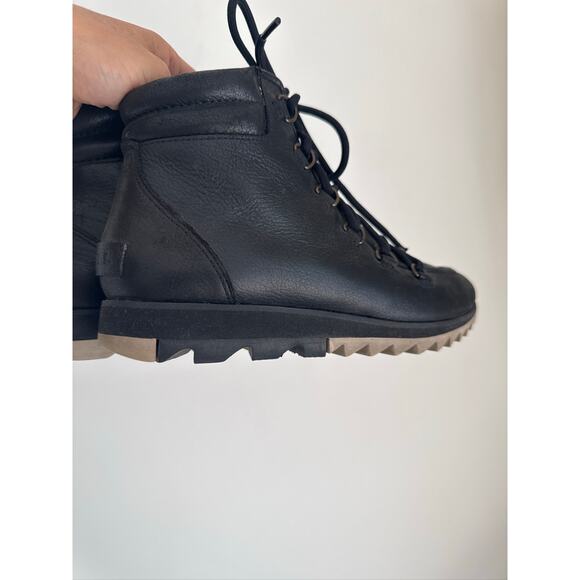 SOREL Harlow Women's Leather Lace-Up Ankle Boots - Black, Size 7 - Picture 7 of 7